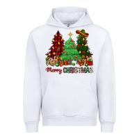 White merry christmas trees Urban Hoodie - NancyCooperArtShop