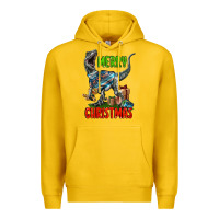 Lemon merry christmas velociraptor Premium Hoodie - LillyAllenDesigns