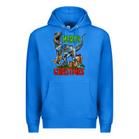 True Royal merry christmas velociraptor Premium Hoodie - LillyAllenDesigns