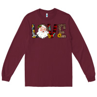 Burgundy love santa Long Sleeve Tee - JahusDesignShop