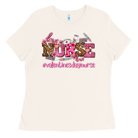 Bone nurse with valentines day element Ladies Tee - AdoDesignShop