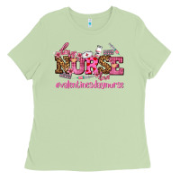 Matcha nurse with valentines day element Ladies Tee - AdoDesignShop
