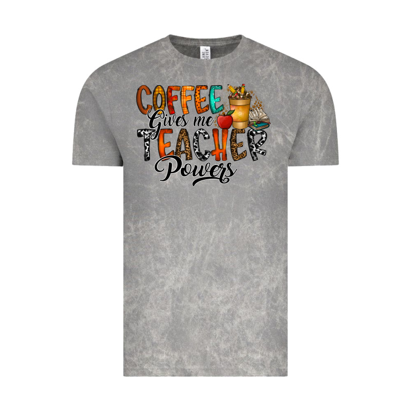 Coffee Gives Me Teacher Vintage Tee by CowhideDigitalArt | Teevron
