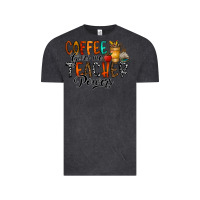 Vintage Black coffee gives me teacher Vintage Tee - CowhideDigitalArt