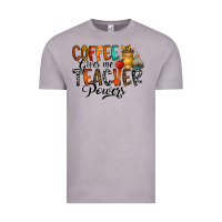 Vintage Zinc coffee gives me teacher Vintage Tee - CowhideDigitalArt