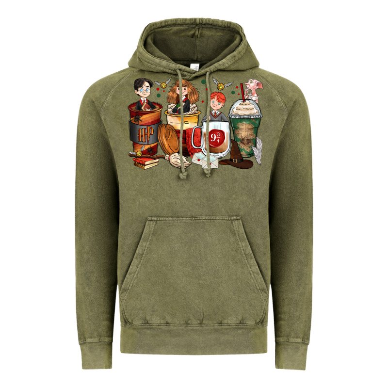 Harry Coffee Cups Vintage Hoodie by Zillion Design Studio | Teevron