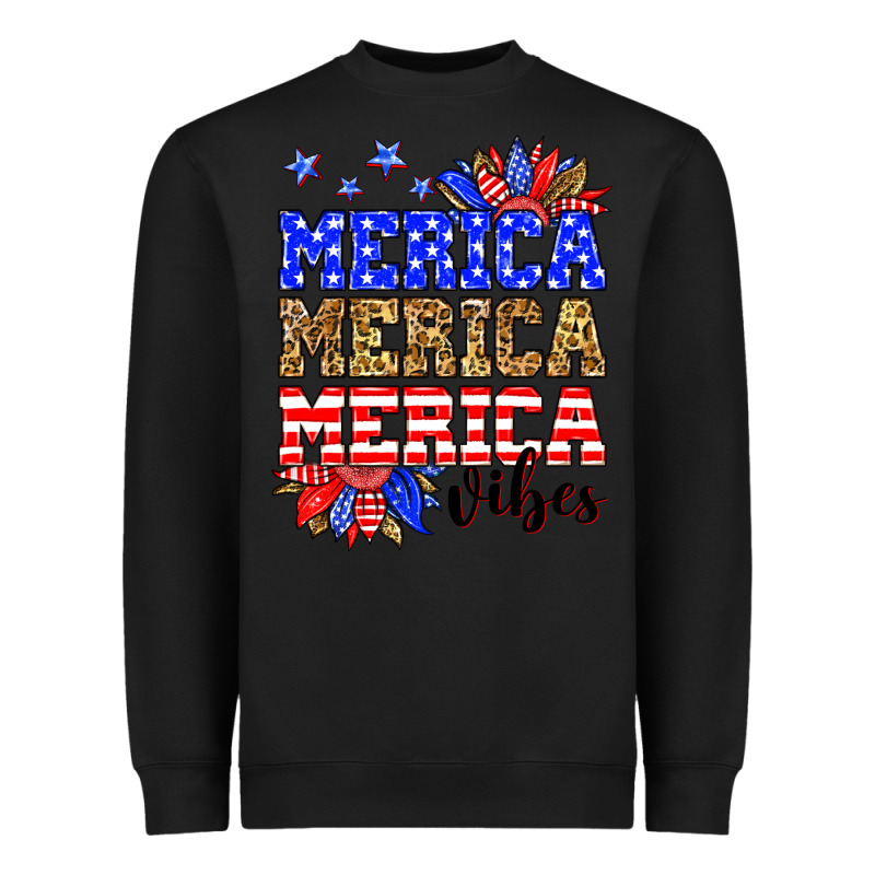 Merica Merica Merica Vibes Heavyweight Sweatshirt by Neo Western | Teevron