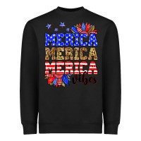 Black Merica merica merica vibes Heavyweight Sweatshirt - Neo Western