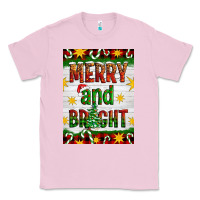 Bubblegum Pink Merry And Bright Classic Tee - Artiststas