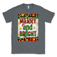 Charcoal Heather Merry And Bright Classic Tee - Artiststas