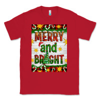 Red Merry And Bright Classic Tee - Artiststas