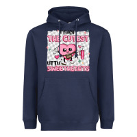 Navy i teach the cutest little sweethearts Heavyweight Hoodie - MaliasSmallBusiness