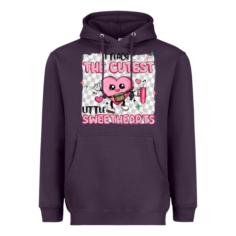 I Teach The Cutest Little Sweethearts Heavyweight Hoodie by MaliasSmallBusiness | Teevron