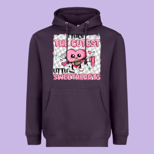 I Teach The Cutest Little Sweethearts Heavyweight Hoodie Designed By Maliassmallbusiness