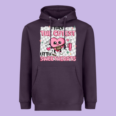 I Teach The Cutest Little Sweethearts Heavyweight Hoodie Designed By Maliassmallbusiness