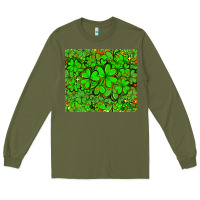 Army Green shamrock bomb Long Sleeve Tee - AdoDesignShop