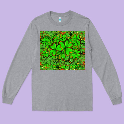 Shamrock Bomb Long Sleeve Tee Designed By Adodesignshop