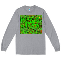 Heather Grey shamrock bomb Long Sleeve Tee - AdoDesignShop