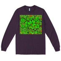 Plum shamrock bomb Long Sleeve Tee - AdoDesignShop