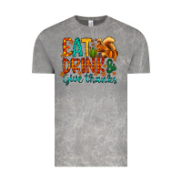 Cloud Rock eat drink give thanks Vintage Tee - CowhideDigitalArt