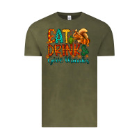 Vintage Olive eat drink give thanks Vintage Tee - CowhideDigitalArt