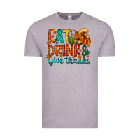 Vintage Zinc eat drink give thanks Vintage Tee - CowhideDigitalArt