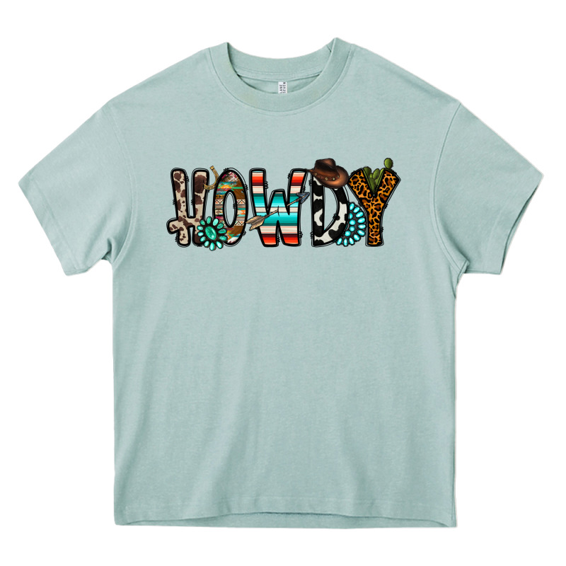 Howdy Heavy Core Tee by CowhideDigitalArt | Teevron