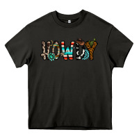 Asphalt howdy Heavy Core Tee - CowhideDigitalArt