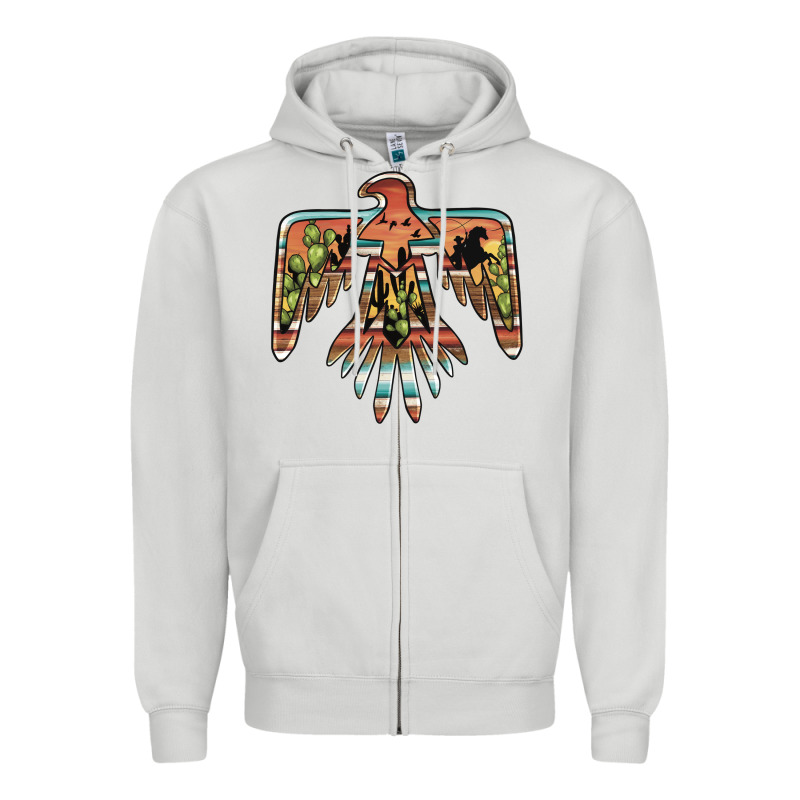Desert Thunderbird Zipper Hoodie by BarkalooDesign | Teevron