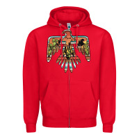 Red desert thunderbird Zipper Hoodie - BarkalooDesign