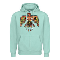 Seafoam desert thunderbird Zipper Hoodie - BarkalooDesign