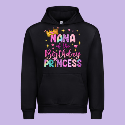Nana Of The Birthday Princess Urban Hoodie Designed By Nancycooperartshop