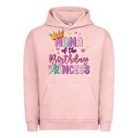 Pigment Salmon nana of the birthday princess Urban Hoodie - NancyCooperArtShop