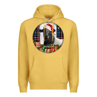 Antique Gold christmas dorper sheep Premium Hoodie - LillyAllenDesigns