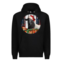 Black christmas dorper sheep Premium Hoodie - LillyAllenDesigns
