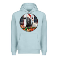 Blue Mist christmas dorper sheep Premium Hoodie - LillyAllenDesigns