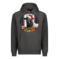 Charcoal Heather christmas dorper sheep Premium Hoodie - LillyAllenDesigns