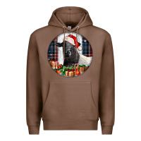 Chestnut christmas dorper sheep Premium Hoodie - LillyAllenDesigns