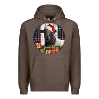 Coffee christmas dorper sheep Premium Hoodie - LillyAllenDesigns