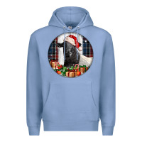 Colony Blue christmas dorper sheep Premium Hoodie - LillyAllenDesigns
