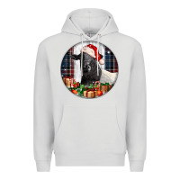 Dove Grey christmas dorper sheep Premium Hoodie - LillyAllenDesigns
