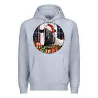 Heather Grey christmas dorper sheep Premium Hoodie - LillyAllenDesigns