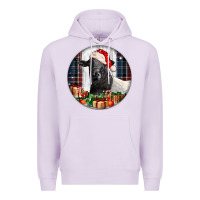 Lilac christmas dorper sheep Premium Hoodie - LillyAllenDesigns