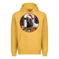 Mustard christmas dorper sheep Premium Hoodie - LillyAllenDesigns