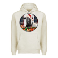 Oatmeal Heather christmas dorper sheep Premium Hoodie - LillyAllenDesigns