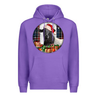 Purple christmas dorper sheep Premium Hoodie - LillyAllenDesigns