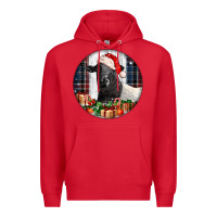Red christmas dorper sheep Premium Hoodie - LillyAllenDesigns