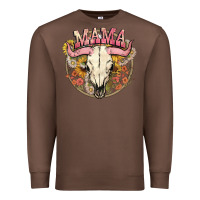 Chestnut bullskull mama Premium Sweatshirt - NancyCooperArtShop