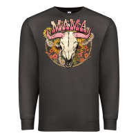 Smoke bullskull mama Premium Sweatshirt - NancyCooperArtShop