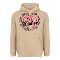 Mushroom valentine's day pencil heart teacher quotes Heavyweight Hoodie - MaliasSmallBusiness